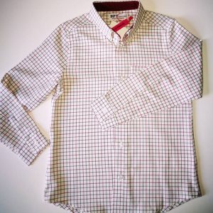 Camisa niño vestir manga larga a cuadros