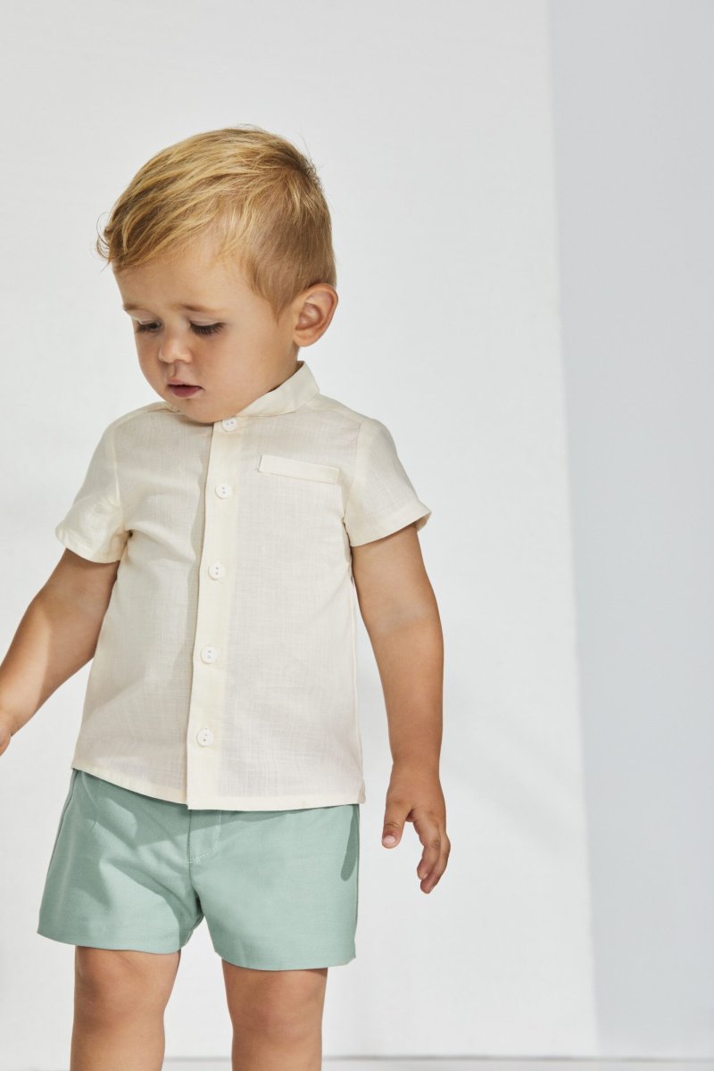 Conjunto de lino para niño: Camisa y Pantalón de lino - Imagen 2