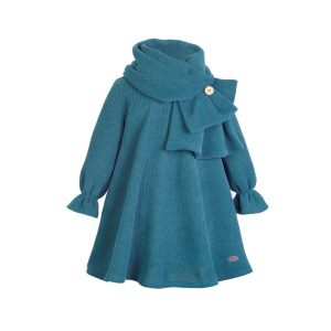 Vestido DUCK Niña Azul petróleo Punto Elástico Eve Children