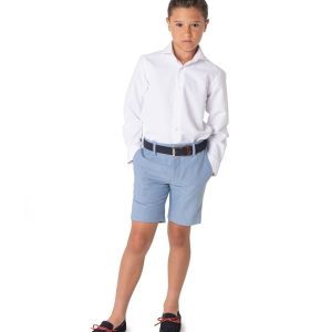 Camisa Niño Vestir Blanca líneas by Spagnolo