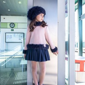 Gorro Pelo Niña Azul Marino by Vera-Nekenia