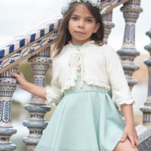 Chaqueta niña Beige de Ceremonia
